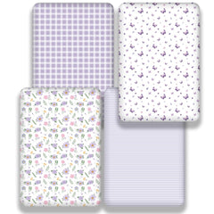 Figepo universal fit crib sheets fit standard cribs and toddler mattresses securely.