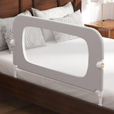 FigTime bed rail folded for easy storage and quick bedtime transitions.