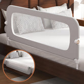 FigTime bed rail folding action demonstrates quick setup for busy parents seeking ease.