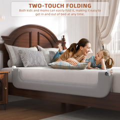 FigTime bed rail height adjustment showcases 9 levels to fit mattress heights.