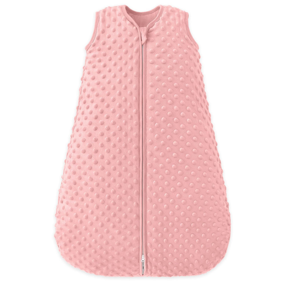 FILLEEP plush dots sleep sack outer fabric delivers cozy winter warmth.