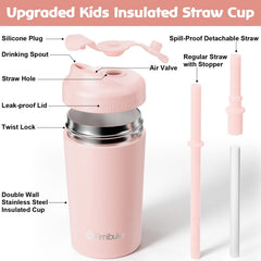 Fimibuke 2-pack insulated cups keep drinks cool for hours