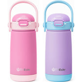 Fimibuke kids bottle with straw lid enables easy one-handed sipping for kids