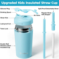 Fimibuke kids cups twist-lock lid ensures a secure seal for trips