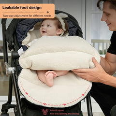 FindXeink stroller footmuff head band design shields the head from cold.