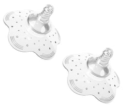 Finever nipple shield closeup, premium contact silicone for safe feeding and latch support