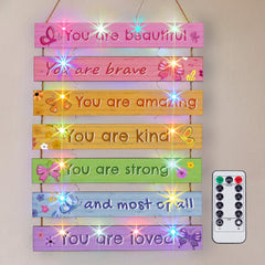 Fiobee butterfly LED wall art adds vivid color to teen rooms, enhancing motivation