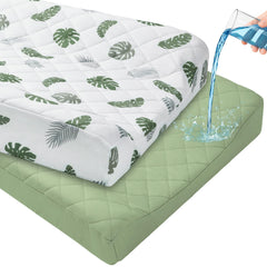 FIOBEE changing pad cover soft-touch closeup shows cozy baby-ready surface