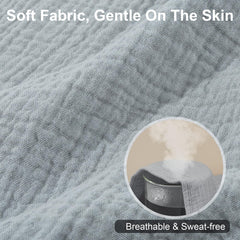 FIOBEE muslin towel shows breathable soft fabric for newborn skin