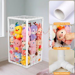 FIOBEE customization with alphabet stickers invites kids to personalize their plush zoo.
