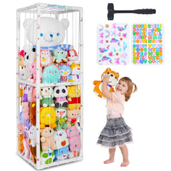 FIOBEE stuffed animals zoo assembly shows stable setup for nurseries.