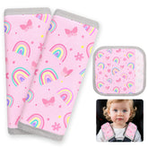 FIODAY seat belt cover closeup of soft material protecting baby's skin