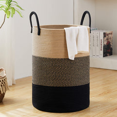 Fiona's magic 72L laundry hamper folded flat for space-saving storage in a bedroom