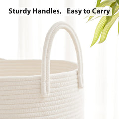 Fiona's magic nordic design basket with minimal stitching elevates bedroom decor and storage.