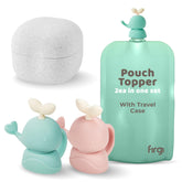 Firgi Whale SoftSip topper front view showing leak-proof silicone design