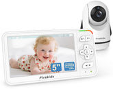 Firskids 5-inch baby monitor shows a clear live view for private monitoring.
