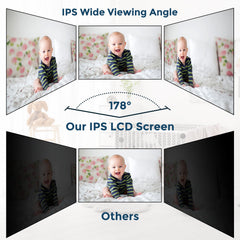 Firskids baby monitor camera tilt-zoom shot demonstrates flexible room coverage for caregivers