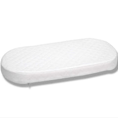 First Essentials bassinet mattress pad oval 16x31 side profile highlights durable edge support