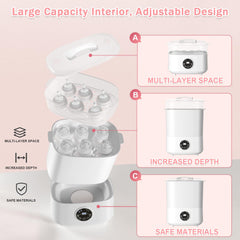 Fisca sterilizer with three stacking options for flexible loading