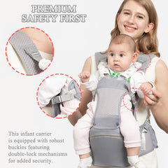 Fisca baby-carrier ergonomic-shoulder-straps reduce fatigue during extended use.