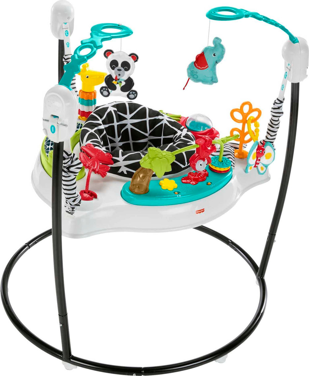Fisher-Price Baby Bouncer Pink Petals 360-seat enables full exploration and developmental play
