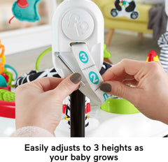Fisher-Price panda and elephant bat-at toys promote reach and grasp