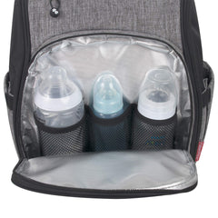 Fisher-Price diaper bag removable changing pad shown for easy on-the-go changes.