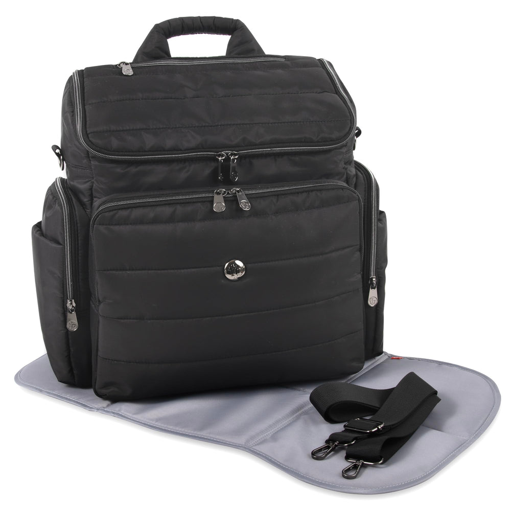 Fisher-Price Madison crossbody tote with matching changing pad for clean on-the-go changes
