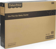 Fisher-Price On-the-Go Baby Dome canopy demonstrates sun protection for outdoors