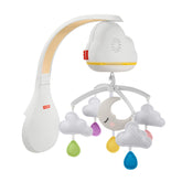 Fisher-Price Calming Clouds Mobile on crib with overhead motion for sleep