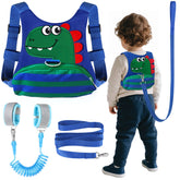 FITARTS toddler leash and harness in blue-green keeps kids close during outings