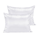 Fittia toddler pillowcase white satin close-up showing silky texture for delicate skin