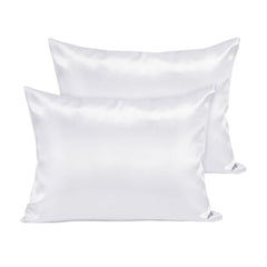 Fittia toddler pillowcase white satin close-up showing silky texture for delicate skin