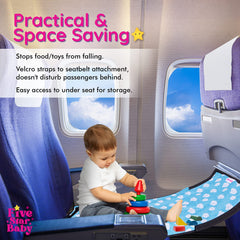 FIVESTARBABY toddler airplane bed in-seat for comfortable rest.