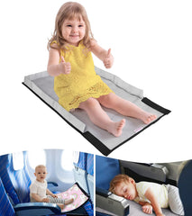 FIVESTARBABY Toddler Airplane Bed attached to seat back for comfy travel naps.