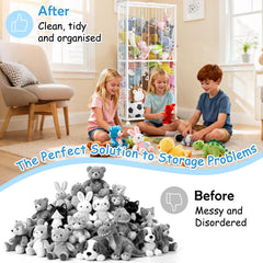 Fixwal plushies storage showcases versatile use for plushies and small toys