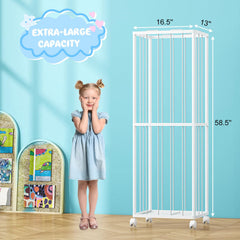 Fixwal stuffed animal storage zoo side view highlights compact footprint for bedrooms and playrooms