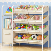 Fixwal toy storage organizer frame and drawers showcase sturdy steel frame for durable playroom storage.