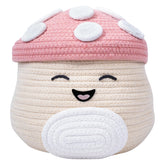 Fizz Creations Malcolm mushroom woven basket with lid for neat toy storage.