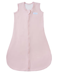 FJORHAL rayon bamboo sleep sack close-up shows ultra-soft breathable fabric against baby skin