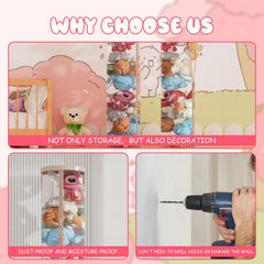 Flarelyare toy storage tube on wheels supports easy room cleaning routines.