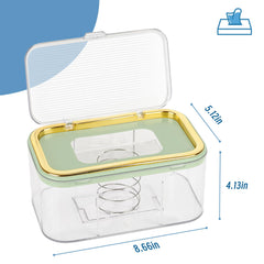 Flenpptly wipes dispenser side label shows capacity at a glance for quick refills.