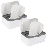 Flenpptly gray front-view wipes dispenser for easy access