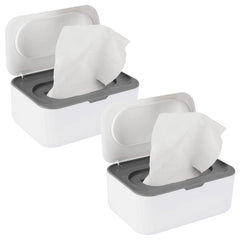 Flenpptly gray front-view wipes dispenser for easy access