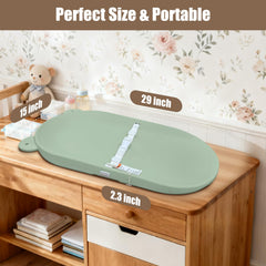 FLEUFAB changing pad with non-slip bottom for stable diaper changes