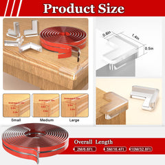 Floatlive SureStop edge guard adhesive application demonstrates quick secure installation on furniture.