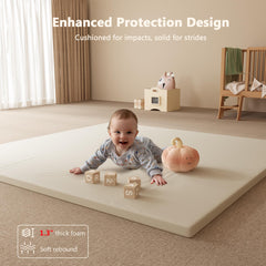 Floisdace 1-3inch foam closeup emphasizes plush cushioning for tumbles and comfort.