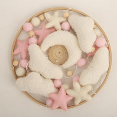 Flora & Ivy Cloud Mobile for Crib - moon accent inspires dreamy, soothing nursery moments.
