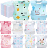 Floraltop disposable baby bib pack front view for mess-free meals on the go.