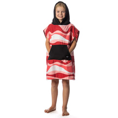 Flow Changing Poncho Kids suede microfiber fabric feels soft and dries fast